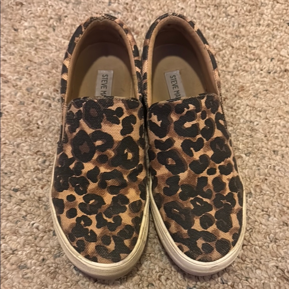 Steve Madden | GILLS Leopard Print Slip-On Sneakers